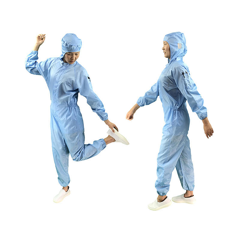 Anti static mid open hooded jumpsuit