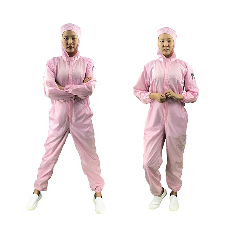 Anti static mid open hooded jumpsuit