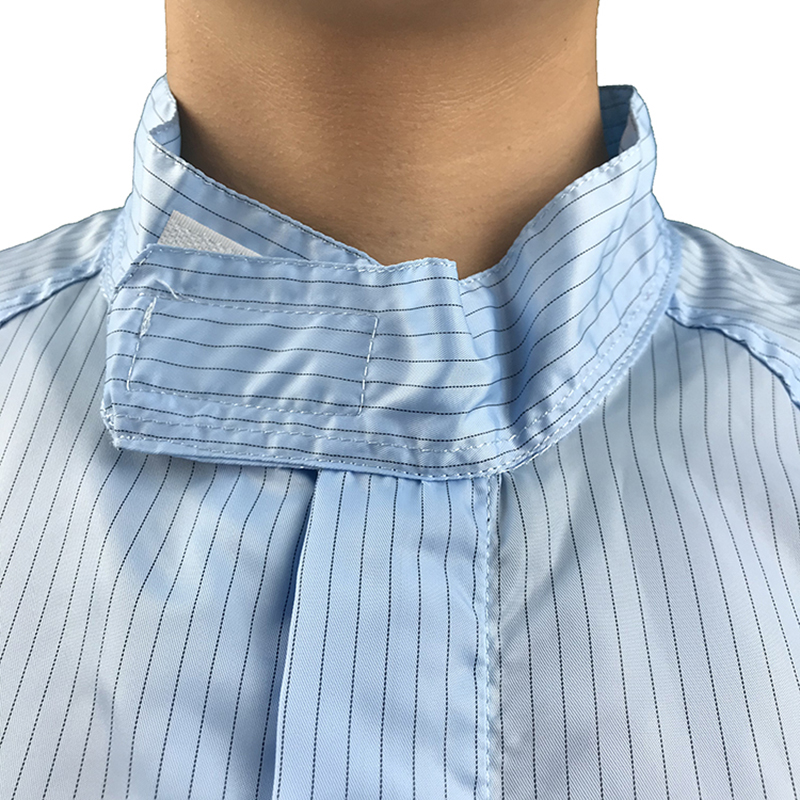 Anti static standing collar jumpsuit