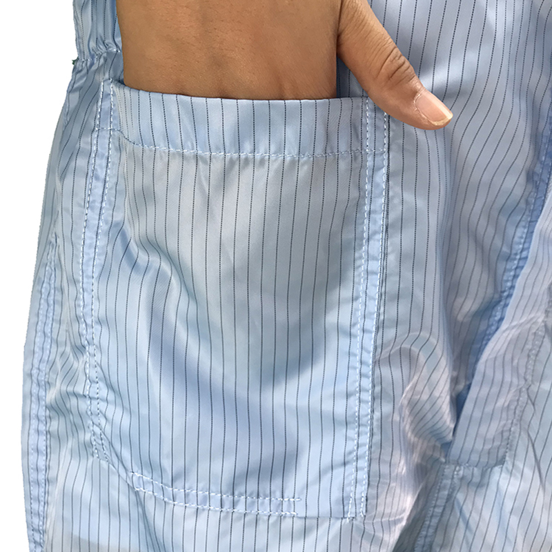 Anti static standing collar jumpsuit