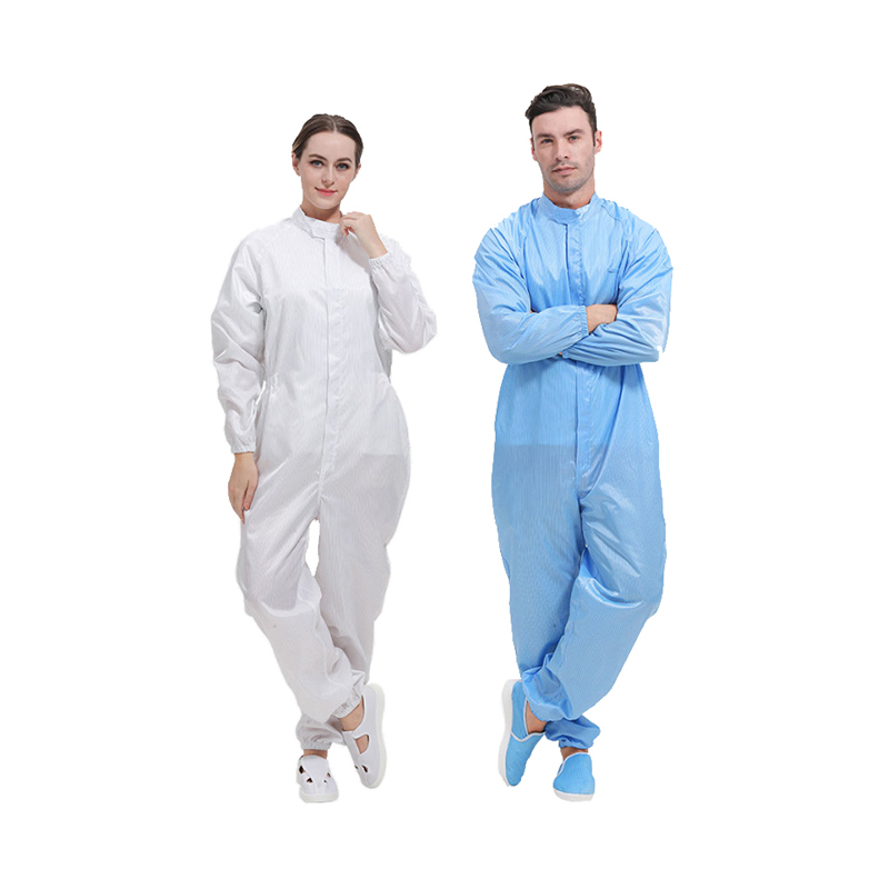 Anti static standing collar jumpsuit