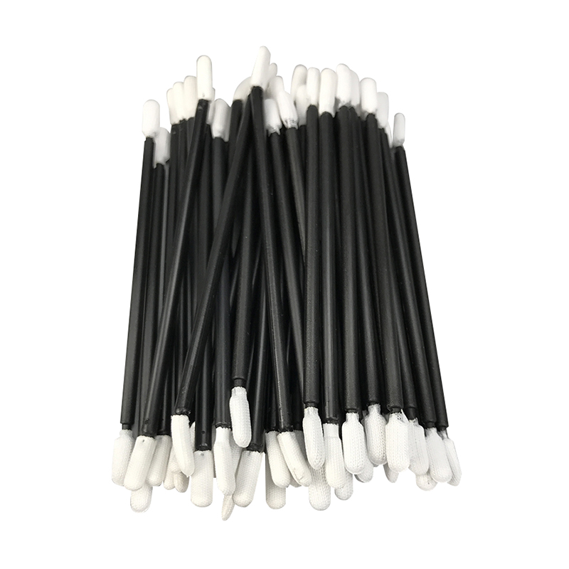 Knitted polyester tipped swab