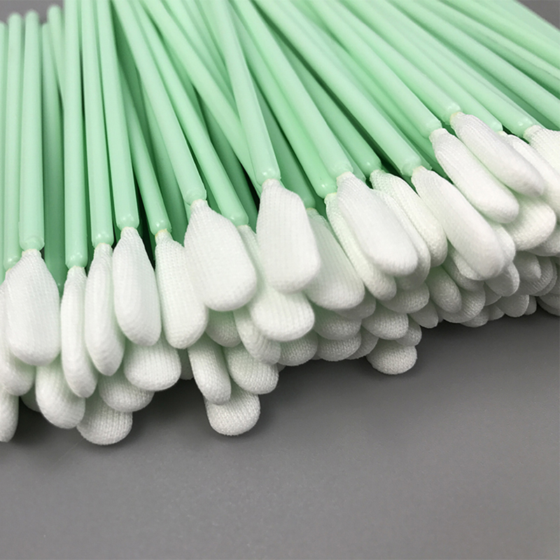 Double layer polyester cleaning swab
