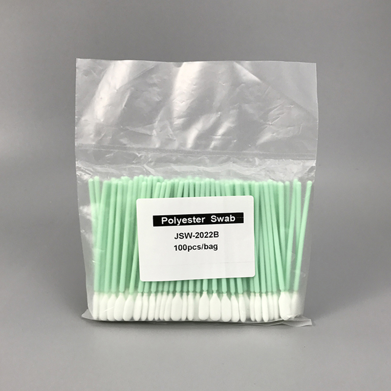 Double layer polyester cleaning swab