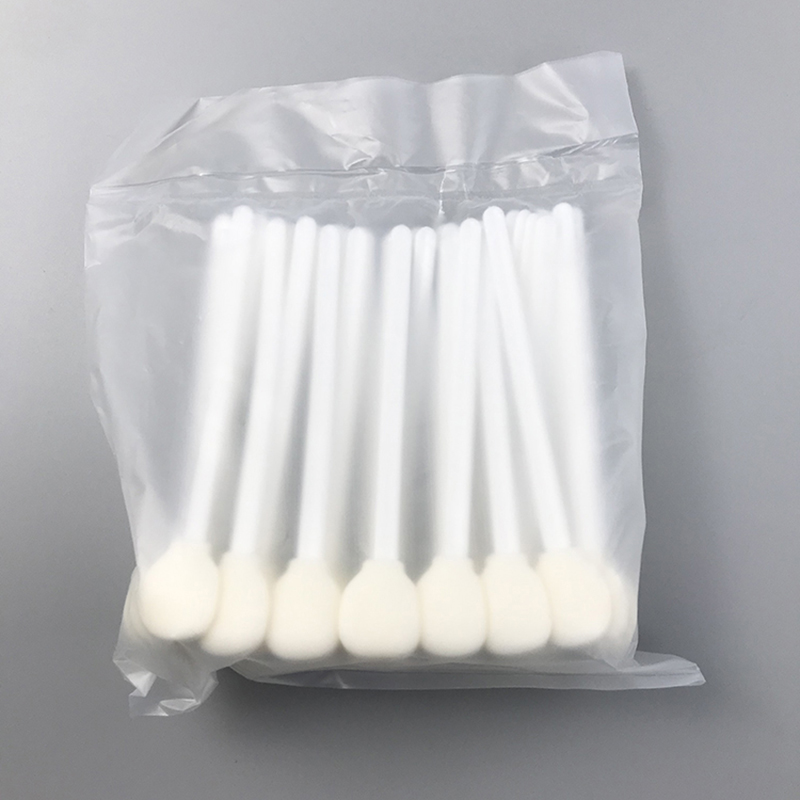 Round tip foam swab