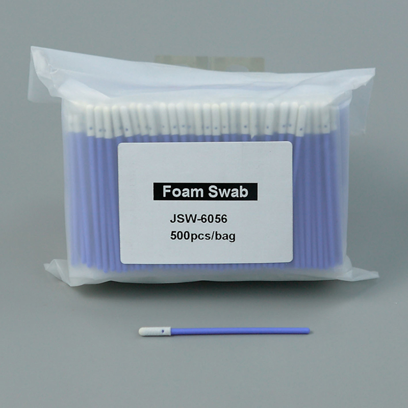 Open-cell foam tip swabs